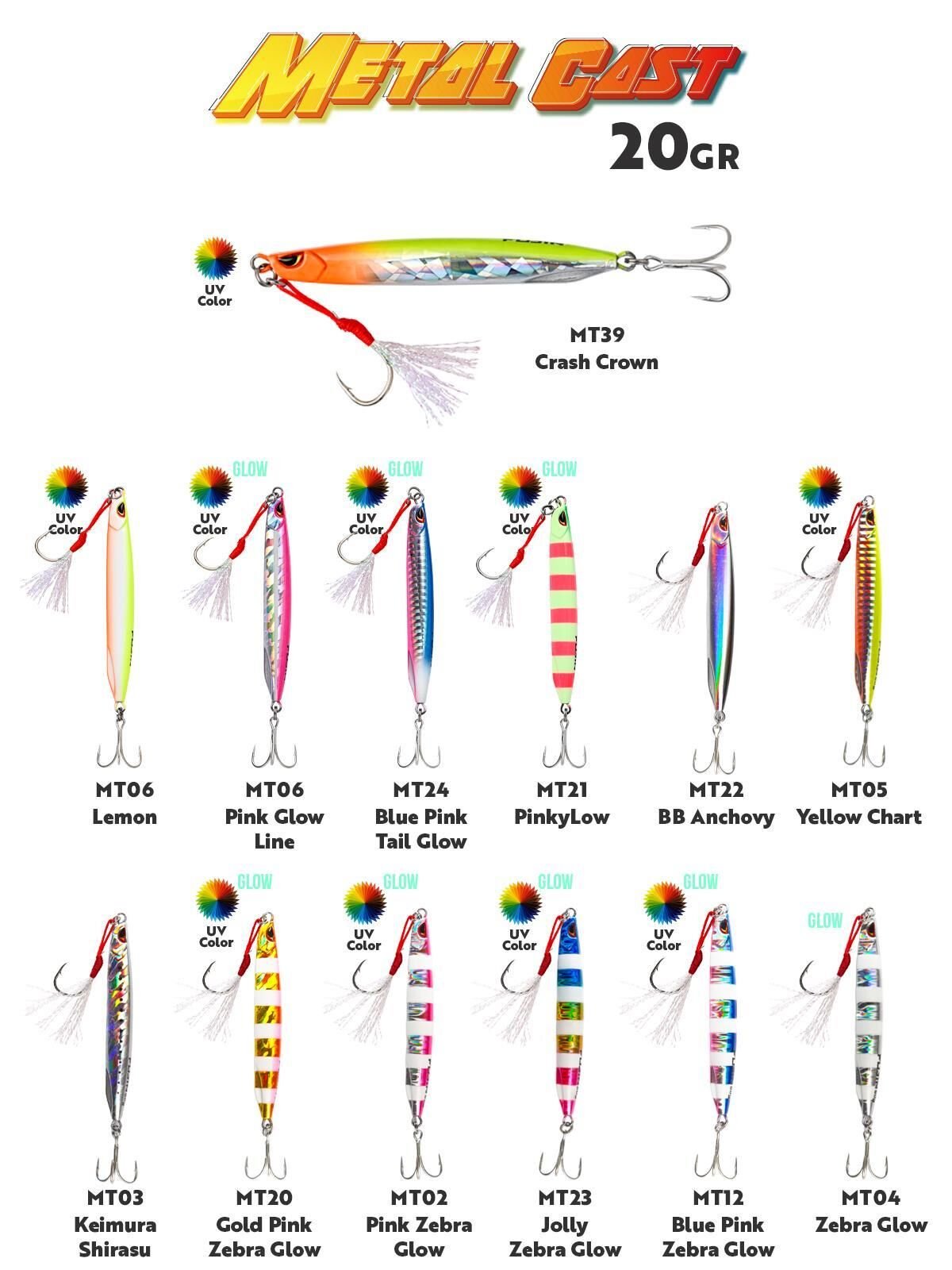 Fujin Metal Cast 20gr Light Jig Metal Yem