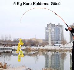 Katta Fishing Crocodile 180cm 100-250gr Tekne Kamışı - Turuncu