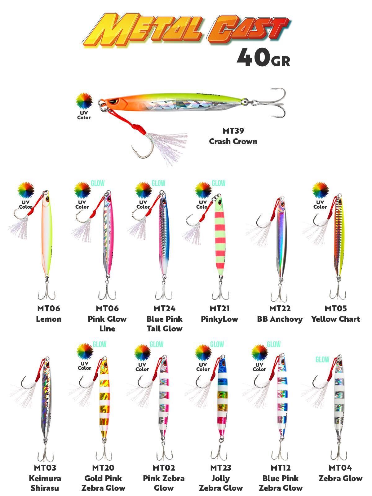 Fujin Metal Cast 40gr Shore Jig Metal Yem