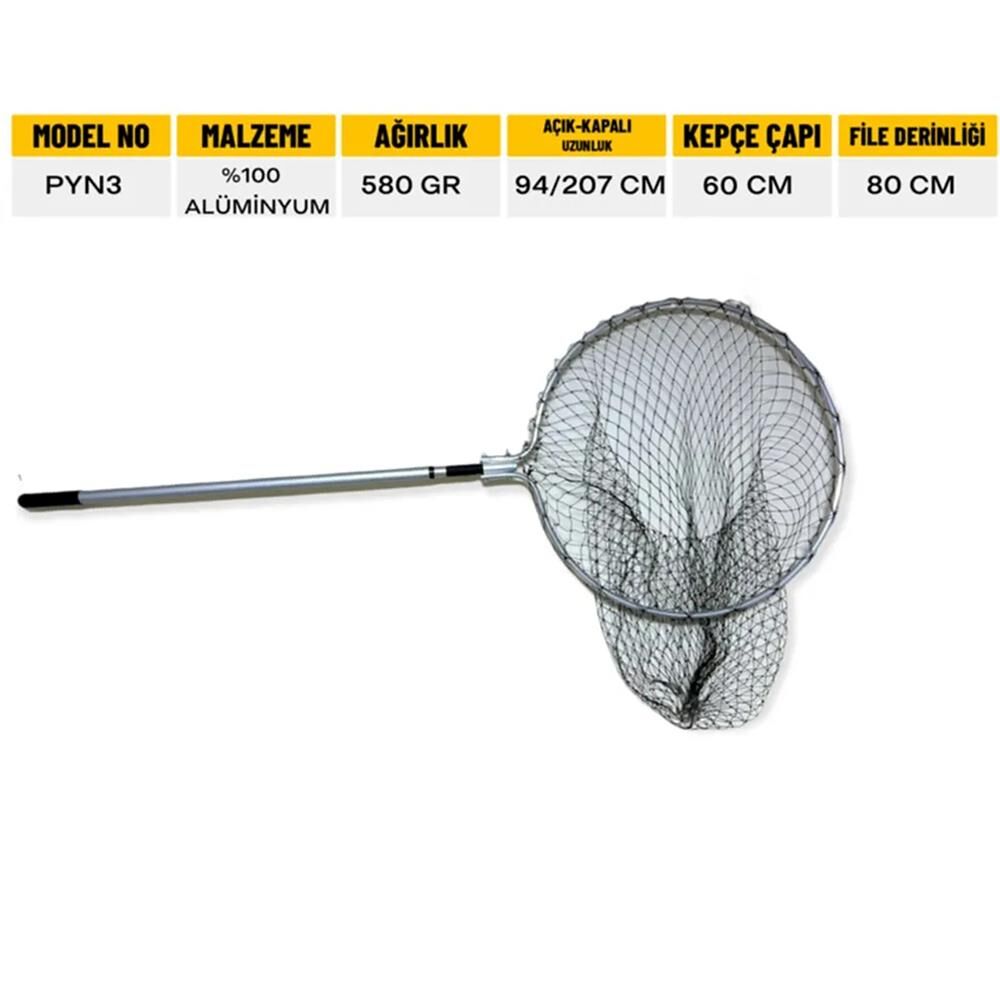 Foçalı Alüminyum Katlanır Kepçe Yuvarlak-P3