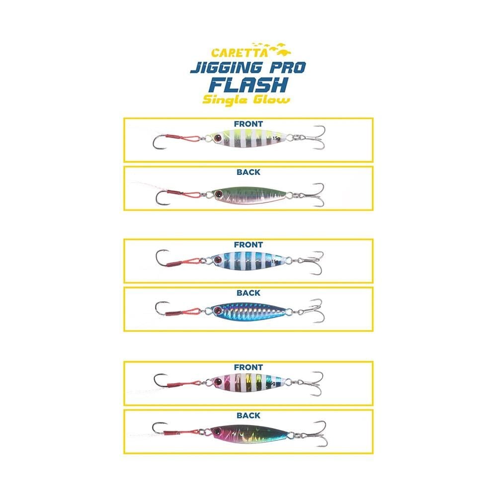 Caretta Jigging Pro Flash Single Glow Jig Yem