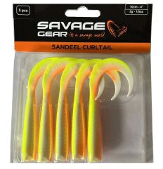 Savage Gear LB Sandeel Curltail 7cm (6 Adet) - Lemon Back
