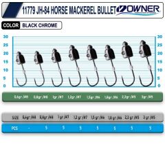 Owner Cultiva 11779 JH-84 Horse Mackerel Bullet Jighead