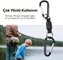 Shufa Çift Karabinalı Mıknatıs Ekipman Tutucu
