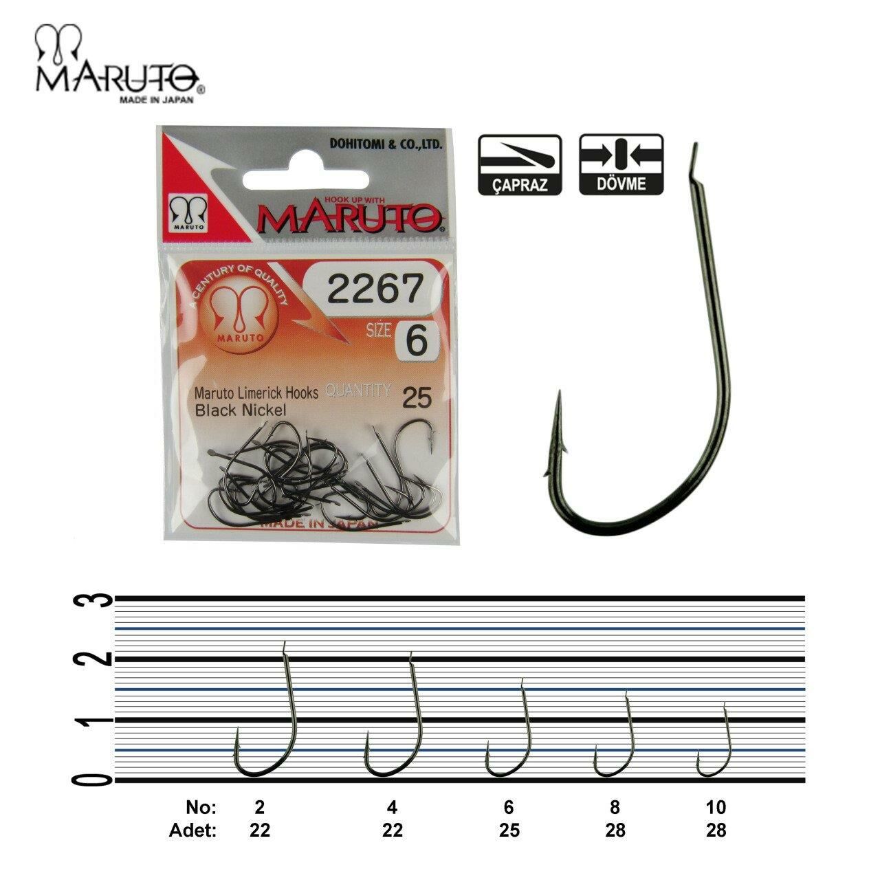 Maruto 2267 Black Nikel Olta İğnesi No: 4 (22 ADET)