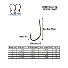 Maruto 2267 Black Nikel Olta İğnesi No: 4 (22 ADET)