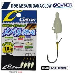 Owner Cultiva 11606 Mebaru Dama Glow Lrf Jighead