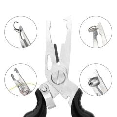 Bauer Balıkçı Pensesi Ve Yaylı Karabinalı Askı Aparatı - Siyah (Kitlenebilir Model)