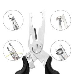 Bauer Balıkçı Pensesi Ve Yaylı Karabinalı Askı Aparatı - Siyah (Kitlenebilir Model)