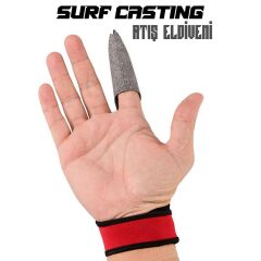 Fujin Pro Angler Surf Casting Atış Eldiveni Red