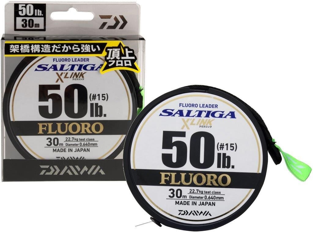 Daiwa Saltiga X Link 30m Fluorocarbon Misina 0,78mm 70lb