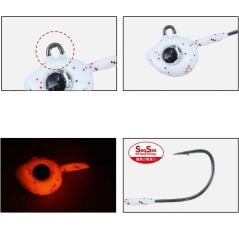 Daiwa Gekkabijin SW Light SS Red Glow Jig Head