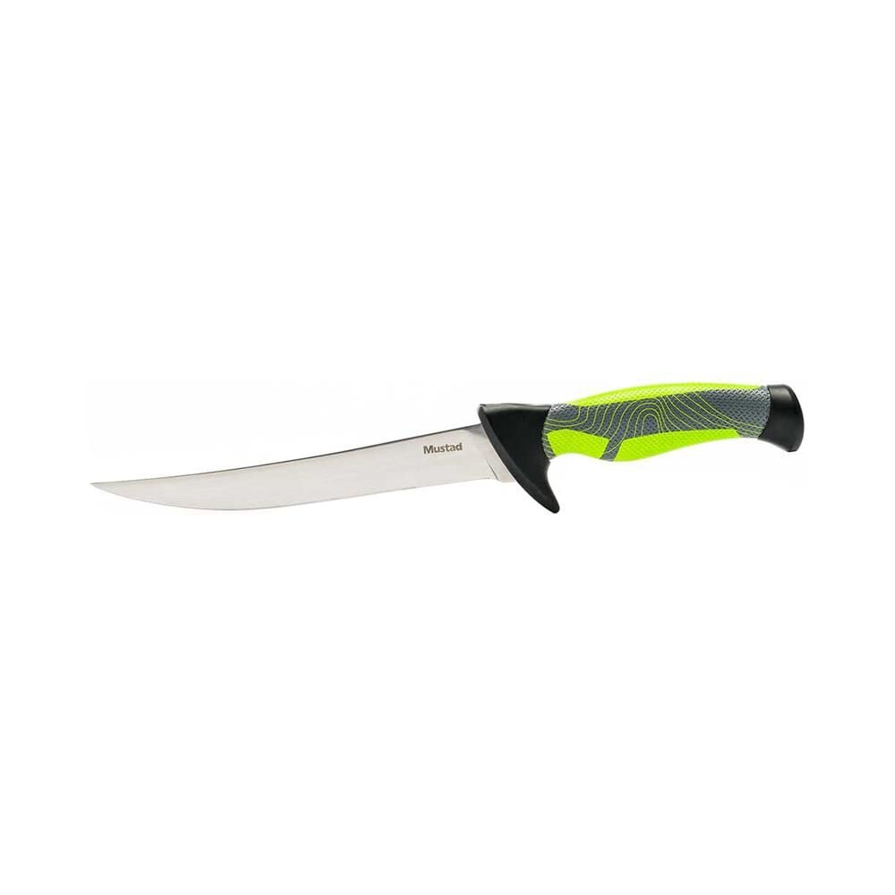 Mustad Taşıma Kılıflı Çelik Fileto Bıçağı - 8 inç Yeşil