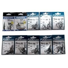 Tam Takım Karışık Çipura Avı İğneleri 10 Paket-Fudo Decoy