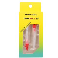 Hanfish Sandeel 65mm 3.2gr Lrf Silikon Yem Red Peary White