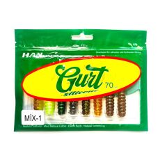 Hanfish Gurt 7cm Silikon Yem - MİX 1 (7 Renk)