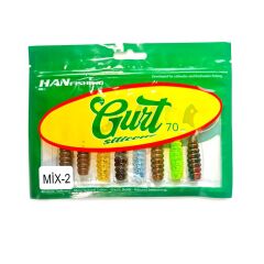 Hanfish Gurt 7cm Silikon Yem - MİX 2 (7 Renk)
