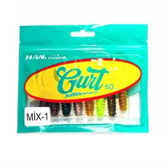 Hanfish Gurt 6cm Silikon Yem - MİX 1 (7 Renk)
