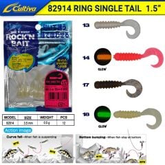 Owner Cultiva 82914 Ring Single Tail 3,5cm Lrf Silikon Yem