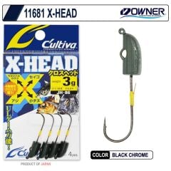 Owner 11681 Cultiva X-Head Lrf Jighead (4 Adet) 1gr