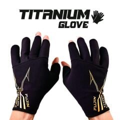Fujin Pro Angler S24 Titanium Gloves Black Gold