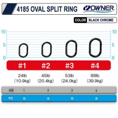 Owner 4185 Oval Split Ring Halka
