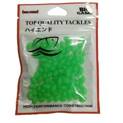 Sea Horse Fosforlu Yumuşak Boncuk 5*8mm (50 Adet) - Yeşil