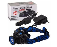 Watton WT-121 Q5 Şarjlı Mercekli Kafa Feneri