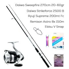 Daiwa Tam Takım Fiyat Performans Spin Olta Seti