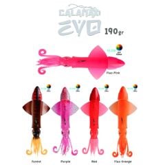 Fujin Calamax EVO 190gr Combo Squid Silikon Yem