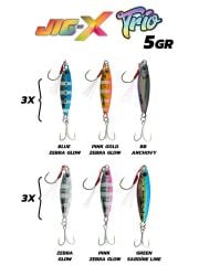 Fujin Jig-X Trio 3lü Micro Jig 5gr