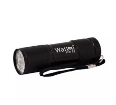 Black Watton WT-302 9 Led Mor Işık El Feneri