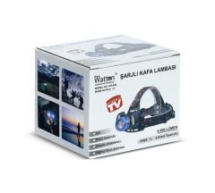 Watton WT-630 Cree T6 6.000 Lümen Yağmur Suyu Geçirmez Kafa Lambası