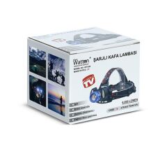Watton WT-630 Cree T6 6.000 Lümen Yağmur Suyu Geçirmez Kafa Lambası