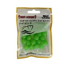 Sea Horse Oval Yumuşak Boncuk 7*10 (50 Adet)-Yeşil