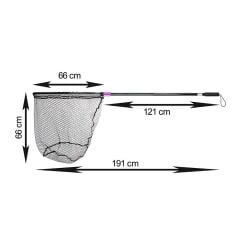 Captain 6783 Tek Parça 120cm Alüminyum Saplı 70x60cm Rubber Tor Kepçe