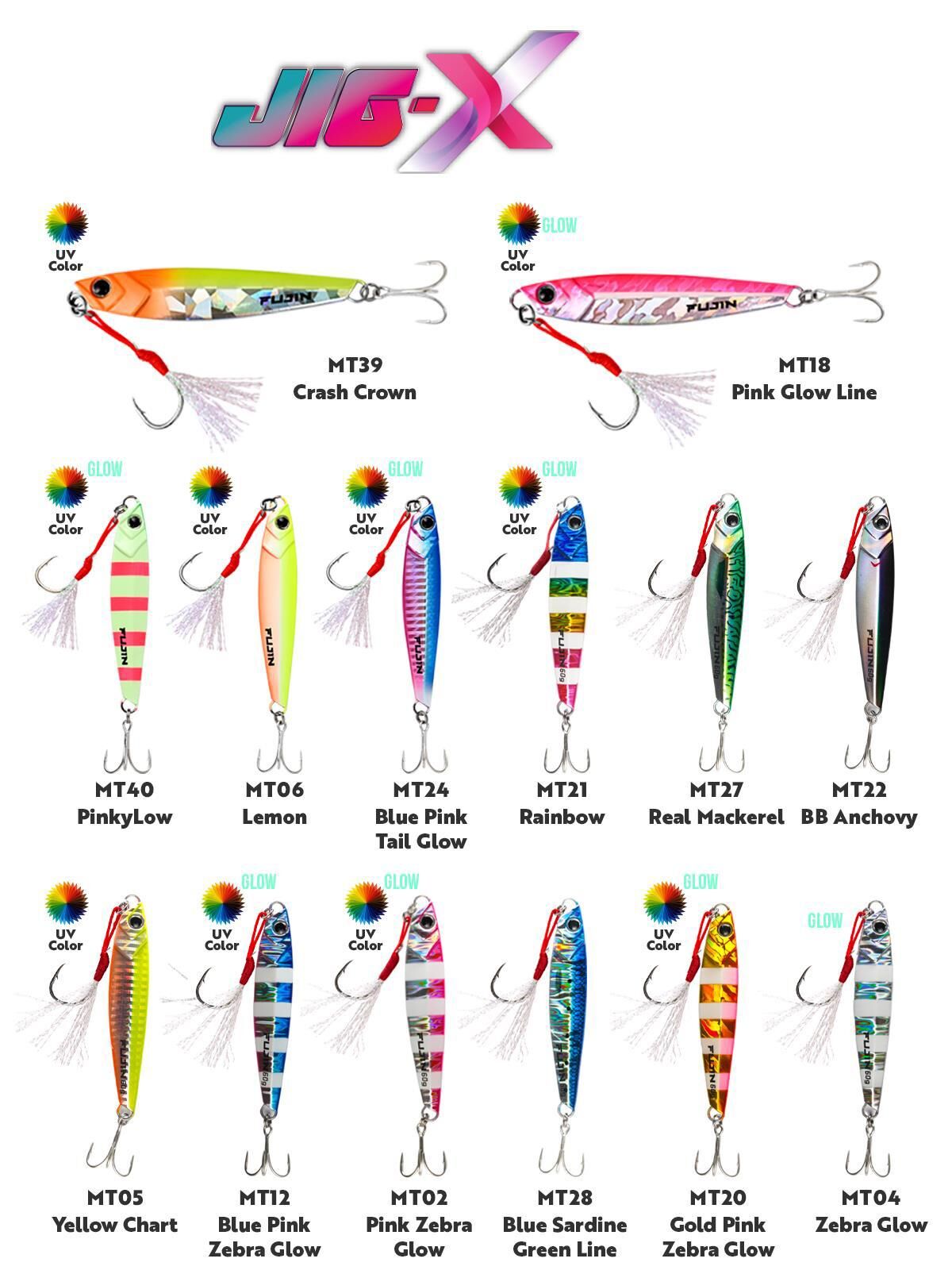 Fujin Jig-X 20gr Light Jigging Jig Yem