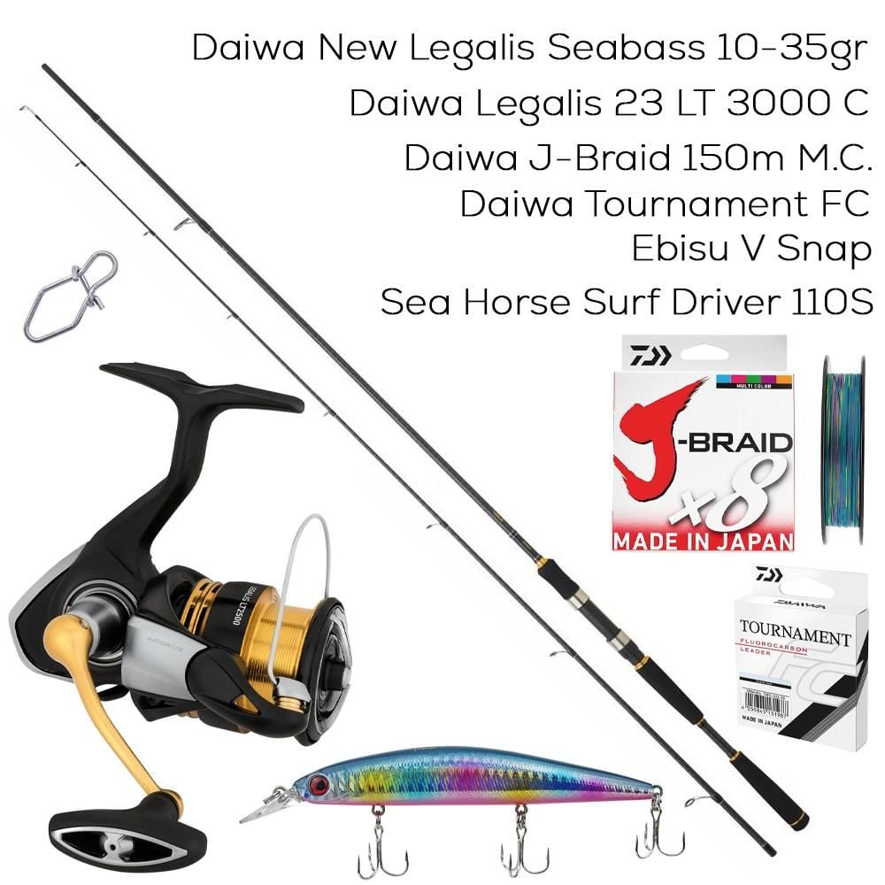 Daiwa Legalis Tam Takım Spin Olta Seti - Üst Segment At Çek Takımı