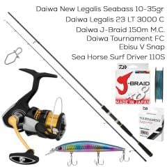 Daiwa Legalis Tam Takım Spin Olta Seti - Üst Segment At Çek Takımı