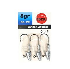 Ebisu Sandeel Jig Head 8gr No: 1/0 - 3 Adet