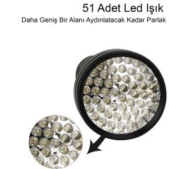 Foçalı 51 Led Işıklı Uv El Feneri