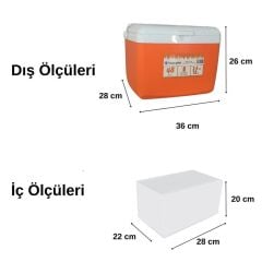 Freeze Peak Sunset Glide 14 QT Buzluk 13 Litre - Turuncu