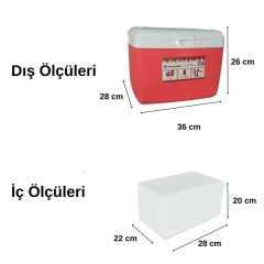 Freeze Peak Sunset Glide 14 QT Buzluk 13 Litre - Kırmızı