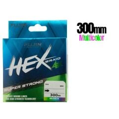 Fujin Hex Braid 4x 300mt Multicolor PE İp Misina