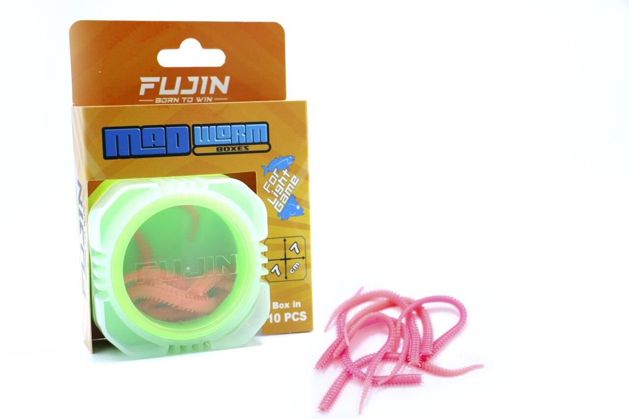 Fujin Mad Worm 9cm LRF Silikonu Pink
