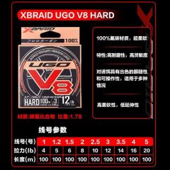 Ygk X061 F-Ugo V8 100m Hard Fluorocarbon Misina