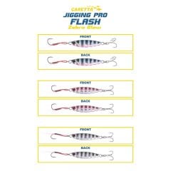 Caretta Jigging Pro Flash Zebra Glow Jig Yem