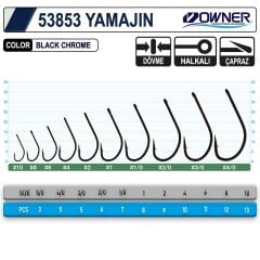 Owner 53853 Yamajin With Eye Black Chrome İğne
