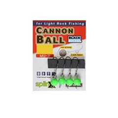 Spiinx Cannon Ball Mafsallı Yeşil UV Jig Head