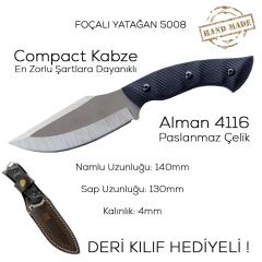 Foçalı 5008 Yatağan El Yapımı 27cm Kompakt Av Kamp Bıçağı